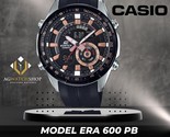 Casio Edifice Men&#39;s Stainless Steel Dial Resin Strap Watch ERA-600PB-1AVUDF - $132.00