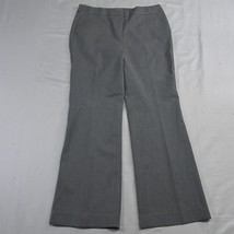 Chico&#39;s 1.5 | 10 Gray Mid Rise Flare StretCareer Office Dress Pants - £25.68 GBP