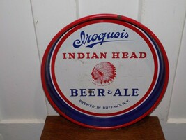 Vintage Iroquois Indian Head Beer and Ale Metal Tray - $2,189.30 MXN