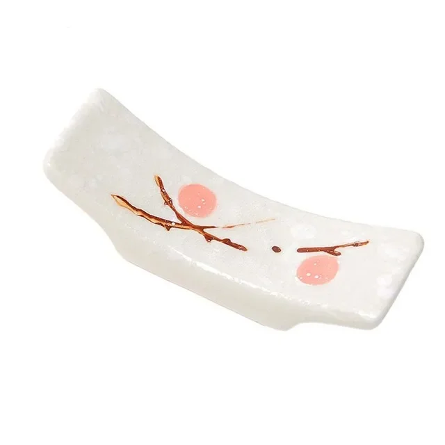 1/4/10Pc Japanese Plum Blossom Ceramic Chopstick Holder Creative Kitchen... - $3.92