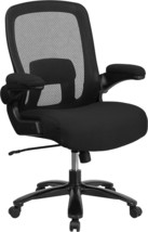 Black Mesh Executive Swivel Office Chair With Lumbar And Back Support And Wheels - £294.89 GBP