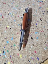 Walnut and Padauk Wooden Pen with a Stripe of Maple and an Elegant Sierr... - $44.99