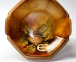 Noritake Handled Nut Bowl Hand Painted Molded Relief Embossed Acorn &amp; Le... - $34.97