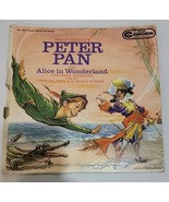 Walt Disney&#39;s Peter Pan also Alice in Wonderland RCA VICTOR 12&quot; LP 33 RPM - $13.06