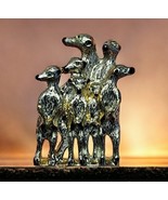 Meerkat Family Brooch Pin Two Tone Silver Gold Metal Unique Figural Animal - $26.84