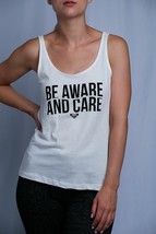 Roxy Women&#39;s Off White Be Aware And Care Sleeveless Tank Top (S03) - £5.17 GBP