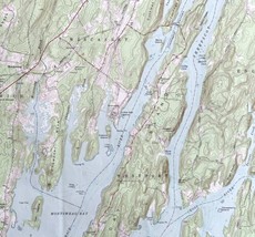 Map Westport Maine USGS 1970 Topographic Vintage Geo 1:24000 27x22&quot; TOPO11 - £41.86 GBP