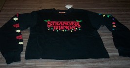 WOMEN&#39;S TEEN STRANGER THINGS CHRISTMAS Crew Sweatshirt XL NEW w/ TAG - £23.36 GBP