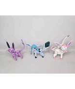 Mega Construx Pokemon Eevee Evolution Figures Glaceon Sylveon Espeon 4&quot; ... - $17.77