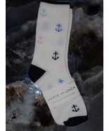 Janie and Jack Multi-Color Anchor Nautical Print Crew Socks Size 4/5 Kid... - $9.00