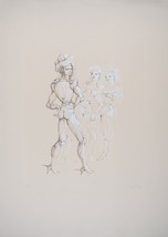 Leonor FINI S/N Etching Nude &quot;Scène de théâtre&quot; (Erotique) 1975 - £252.45 GBP