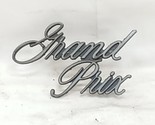 Pontiac 481796 1971-1972 Grand Prix Front Header Panel Emblem OEM wo har... - $29.67