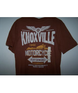 KNOXVILLE MOTORCYLE Performance Men&#39;s T-SHIRT Red Short Sleeve Motorcycl... - $17.99