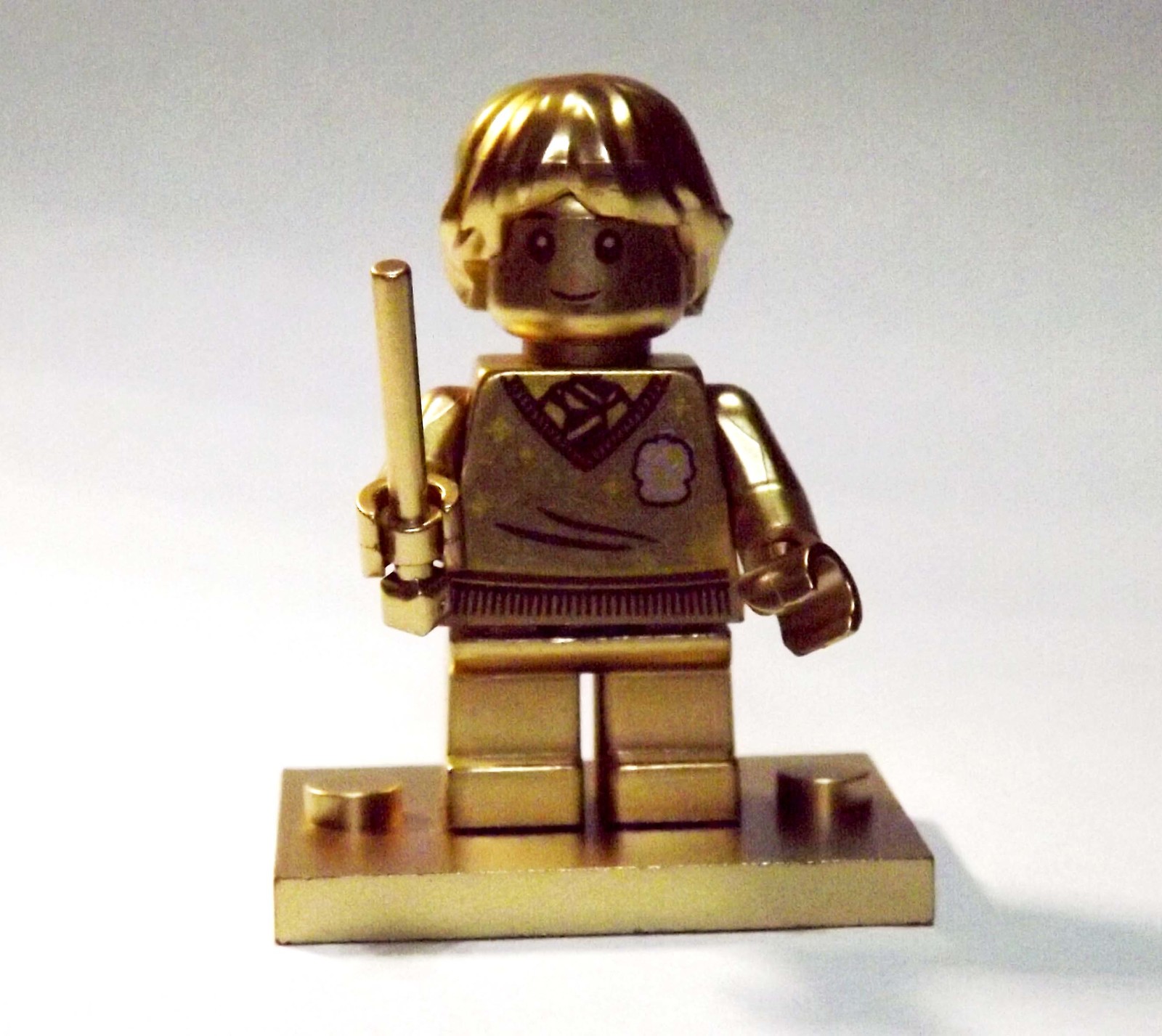 Ron Weasley Gold 20 Year Edition Harry Potter Minifigu Custom Minifigures - $8.45
