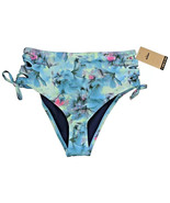 Nike Swim Women Aqua Floral Lace Up Bikini Bottom Size Large High Wasited - $497.40 MXN