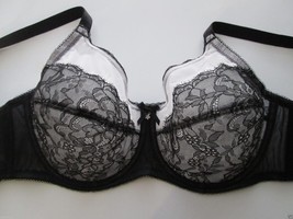 Wacoal 855186 Retro Chic Full Coverage Underwire Bra Black 38D UPC12 - £23.52 GBP