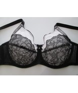 Wacoal 855186 Retro Chic Full Coverage Underwire Bra Black 38D UPC12 - £23.91 GBP