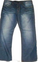 Buffalo David Bitton New Men&#39;s 38x30 Blue Denim Jeans King Basic Slim Boot Fit - £19.32 GBP