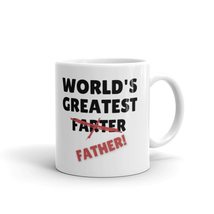 World&#39;s Greatest Farter Funny Fathers Day Mugs from Son Daughter Fun Birthday Ga - £11.92 GBP+