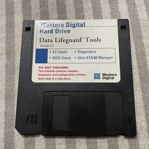 Western Digital Hard Drive Data Life Guard Tools Version 2.2 Floppy Disk... - $8.55