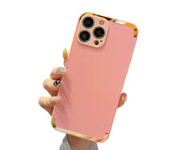 Anymob iPhone Case Congo Pink Frosted Skin Feel Camera Protection Mobile Cover - £18.67 GBP
