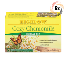 6x Boxes Bigelow Cozy Chamomile Herbal Tea | 20 Pouches Per Box | .73oz - £28.25 GBP