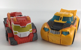 Playskool Heroes Transformers Jumbo Heatwave Bumblebee 9&quot; Action Figure Toys Lot - £31.01 GBP