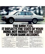 BMW 733i Luxury Sports Sedan 1980 Advertisement Vintage Automobilia DWEE24 - $41.01 CAD