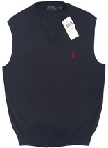 NEW Polo Ralph Lauren Sweater Vest!   Yellow, Navy, Gray   Slimmer Fit  Cotton - £50.92 GBP