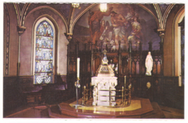 Vtg Postcard-Fountain of Baptism-Notre Dame Church-Montreal Quebec-Chrome-CAN1 - £3.51 GBP