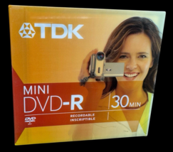 TDK Mini DVD-R Disc 30 Minute DVD Unopened - $9.00