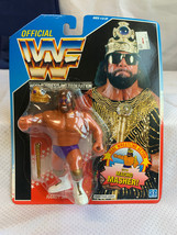 1990 Hasbro WWF &quot;MACHO KING RANDY SAVAGE&quot;  Action Figure in Blister Pack - $197.95