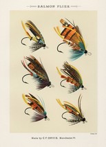 13823.Decor Poster.Room interior art design.Fishing fly.Fish market bait shop - £12.90 GBP+