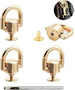 D Rings for Purse Heavy Duty Leather Rivets Button and Stud Screw 4Pcs  - $23.77