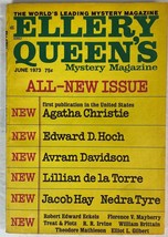 Ellery Queen&#39;s Mystery Magazine June 1973 Agatha Christie- The Harlequin... - £7.97 GBP