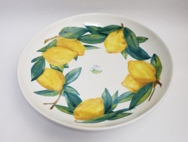 Ceramiche NOI Serving Bowl Lemons Round 13.75&quot; Italy - £55.22 GBP