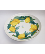 Ceramiche NOI Serving Bowl Lemons Round 13.75&quot; Italy - £54.40 GBP