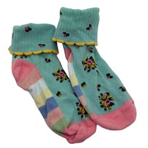 GIRLS MATILDA JANE Brilliant daydream Feet Wave Ankle Socks size M Mediu... - $11.52