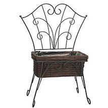 Wicker Chair Planter 14&quot;x7.5&quot;x20&quot; - $37.62