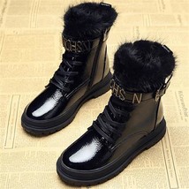 Snow Warm Boots Women Winter One New Thick-soled Snow Cotton Plus Velvet Thick S - £58.59 GBP