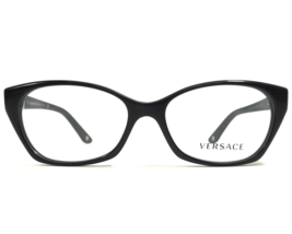 Versace Eyeglasses Frames MOD.3170-B GB1 Black Silver Sparkly Crystals 5... - $98.99