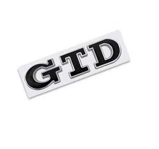 3D Metal GTD Logo Rear Boot Trunk Emblem Badge Decals for VW Polo Golf 5... - $20.99