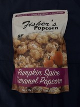 Fisher&#39;s Popcorn | Pumpkin Spice Caramel Flavor | 10 oz. Bag New - £15.25 GBP