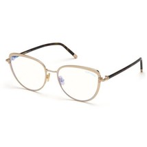 TOM FORD FT5741-B 028 Shiny Rose Gold/Classic Dark Havana 55mm Eyeglasse... - £94.90 GBP