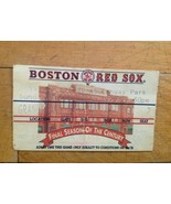 1999 Boston Red Sox Ticket Stub  At Fenway Park - £14.74 GBP