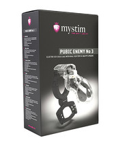 Mystim Pubic Enemy No. 3 Cock Cage - Clear - £105.43 GBP