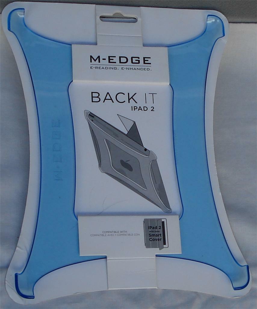 M-Edge Back It Back Case for iPad 2 - Works with Smart Cover - Blue - NEW - $14.84