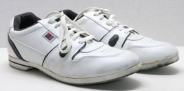 VTG Endicott Johnson White Blue Bowling Sneakers Shoes Size 7 1/2 Pre-owned - £23.58 GBP
