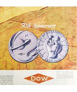 1947 DOW Industrial Chemical Advertisement 50th Anniversary Centerfold D... - $733.58 MXN