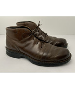 UGG Australia Ankle Boots Brown Leather Chukka Mens 11.5 Lace Up 5548 Ex... - $66.78